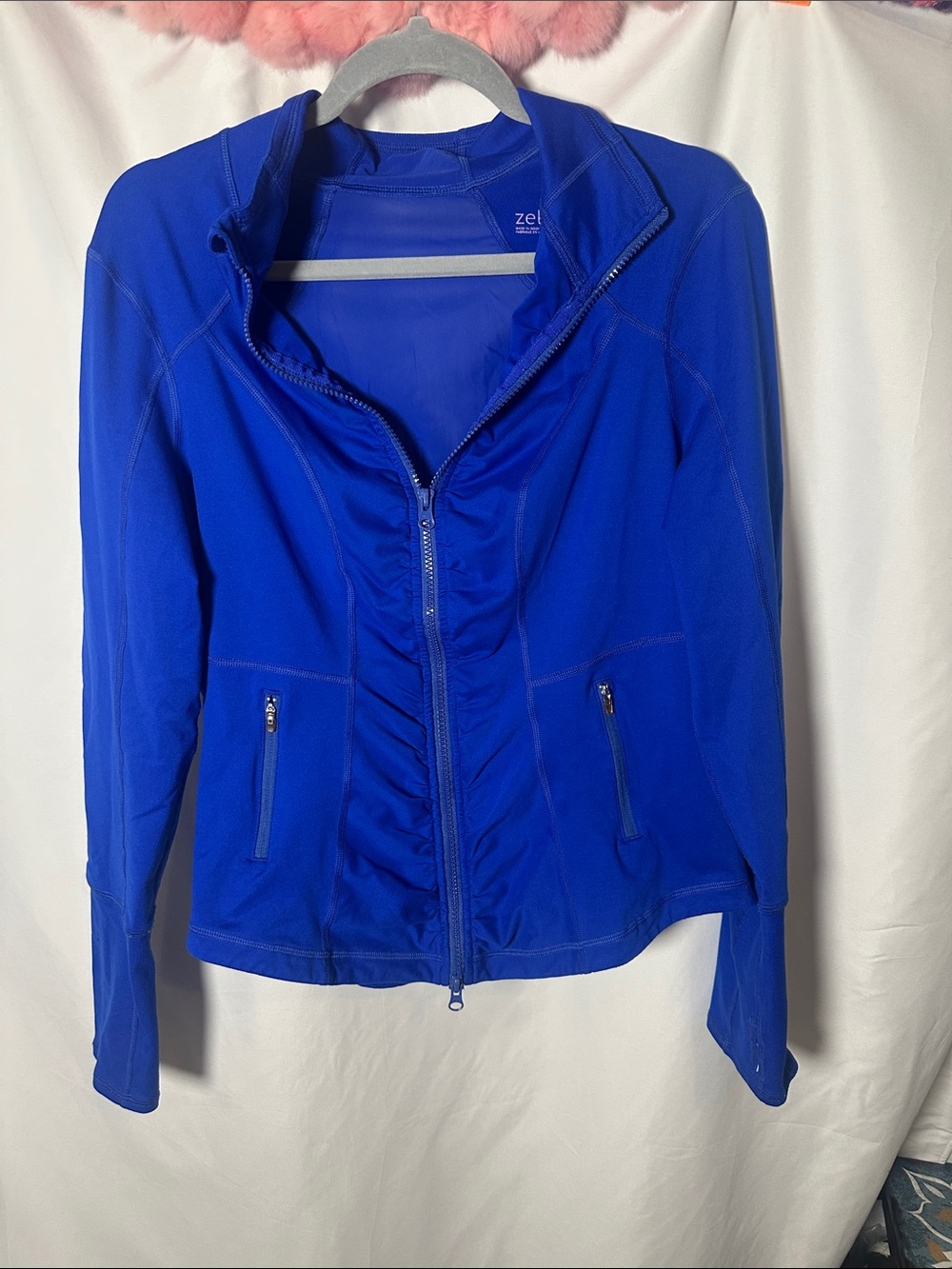 Zella Electric Blue Zip-Front Active Jacket